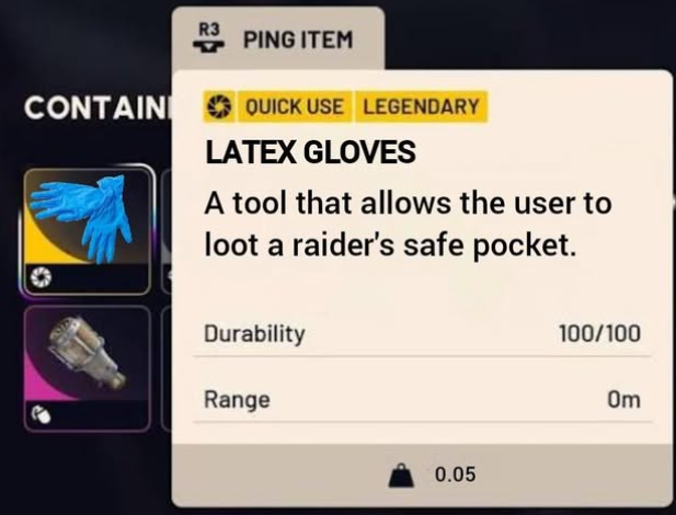 latex gloves arc raiders
